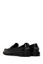 Women's Black Leather Masculine Loafer Af140003Da - 6