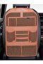 Lux Linen Series Linen Seat Back Organizer Car Interior Organizer Brown - 5