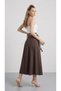 Women's Belted Skirt Brown - 3