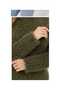 Women's Plush Fuzzy Knitwear Sweater Crew Neck Long Sleeve Soft Knitted Sweater - 3