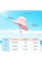 Baby sun hat with neck clip - Pink 2-4 years old - 3