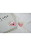Kp635 Pastel Color Triangle Earrings Gold (23 mm)