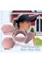Women's wide brim sun hat 10cm 50-56cm pleated stretch UV. - 3