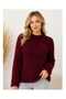 Women's Plush Fuzzy Knitwear Sweater Crew Neck Long Sleeve Soft Knitted Sweater
