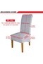 Chair Cover Set - Dining Room Covers Furniture Protection Suitable for High-Back Chairs 6-Piece Blue-Green - 4