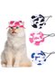 Dog Baseball Cap - 3 Adjustable Sun Visors Outdoor Sports for Cats and Small Dogs Cow Pattern - 3