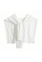 Women's sweater scarf knitted knot casual top shirt fashion.