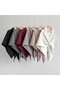 Women's knit scarf black wool/cashmere solid versatile. - 5