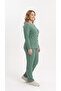 Plus Size Camisole Seasonal Green Pajama Set - 5