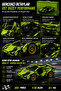 451 Piece Sports Car Building Set 1:18 Scale Pull Back Pull-Back Toy Car Building Kit Ages 6+ Legosu - 7
