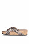 Solly 7046 Black Wedge Sole Women's Slippers - 4
