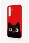 Cute Black Cat Patterned Silicone Case Compatible with Samsung S25Fe - 4