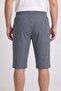 Men's Navy Blue Striped Patterned Combed Cotton Modal Capri - 4