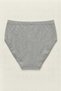 Women's 5-Pack Gray Plus Size High Waist Cotton Elastic Waist Support Panties Set - with Sleep Band Gift - 5