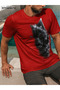 Giant Wolf Large Size Printed T-Shirt in Distinctive Colors - 5