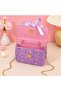 Children's Sequined Bowknot Pearl Handle Mini Bag - 2