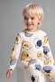 100% Cotton Animal Print Long Sleeve Top and Elastic Cuff Bottom 2-Piece Pajama Set for Baby Boy I1435A5 - 2
