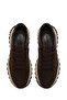 Men's Brown Lace-Up Thick Soled Nubuck Leather Casual Sneaker Wm790004Dn - 4