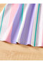 Girls Purple Striped Dress - 5