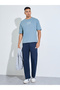 Men Blue Graphic Print Oversized T-Shirt - 2
