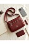 Multi-Compartment Patterned Women's Shoulder Bag - Stylish and Convenient Daily Bag - 4