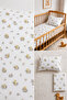 100% Cotton Baby Patterned Baby Elastic Sheet Set - 2 Pillowcases 60X120 / 70X120 / 70X110 Mother's Side - Park Bed - 3