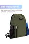 حقيبة ظهر بحبل سحب، حقيبة نايلون مقاومة للماء للصالة الرياضية والتسوق والرياضة واليوغا - 4