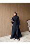 Long Slit Modal Fabric Abaya Tunic - Pants Set