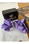 Set of 2 Matte Purple Orange Ombre Floral Lotus Hair Clips - Summer Hawaiian Flower Hair Clips - 2