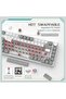 لوحة مفاتيح ميكانيكية لاسلكية ATTACK SHARK ajazz AK820 Pro قابلة للتبديل السريع مع شاشة TFT وأزرار بإضاءة RGB خلفية - 6