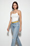 Women's Thin Strap Basic Athlete Top White - 3