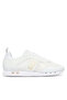 Men's Breathable Mesh Detailed Comfortable Sole White Sneaker with Eagle Logo Motif