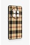 Realme 12 Pro Compatible Cream Plaid Patterned Silicone Case - 4