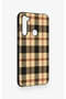 Redmi Note 8 Compatible Cream Plaid Pattern Silicone Case - 3