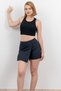 Women's Winter Plaid Checkered Shorts & Bermuda Double-Breasted Mini Skirt 30167