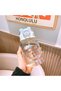 Children's Water Bottle with Straw and Rabbit Figure with Ears, Baby Water Bottle with Straw - Leak-Proof Water Bottle (Bpa-Free)
