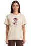 Women's Beige Lovely Teddy Bear Printed T-Shirt 100% Cotton Comfortable Fit