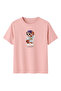Women's Powder Lovely Teddy Bear Printed T-Shirt 100% Cotton Comfortable Fit - 2
