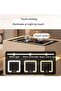 Modern Bedside Nightstand Table with LED Mirror, Sensor Light, Wireless Charging and BT Speaker 50CM - 6