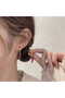 Mineli Red Pepper Figured Gold Plated Steel Hoop Earrings - 4