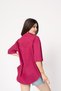 Women's Summer Fuchsia Printed Long Viscose Shirt 70035 - 3