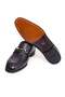 Black Color Laceless Genuine Leather Leather Sole Men's Shoes - 3