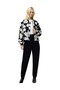 Women Lora Poly Jacquard Bomber Jacket