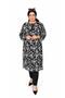 Women's Large Size Crispy Pattern Drawstring Tunic