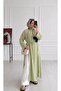 Slit Detailed Long Tunic in Light Green - 2