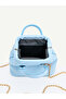 Holly Blue Scholarship Chain Detailed Hand & Shoulder Bag - 4