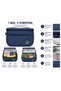 Insulated Thermal Lunch Box Bag with Zipper, Portable Reusable Food Storage Cooler Bag, Waterproof Oxford Fabric, Carry Handle, Front Pocket, Travel Picnic Office School Lunch Tote - 3
