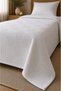 Pique Bedspread White Cotton Patterned Bedspread Single Size 160X230 - 2