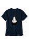 Linol Print Pear Design T-Shirt - Navy Blue - 6