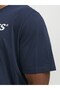 Men's Navy Blue Jjecorp Old Logo Tee Ss Crew Noos Pls Large Size T-Shirt - 6